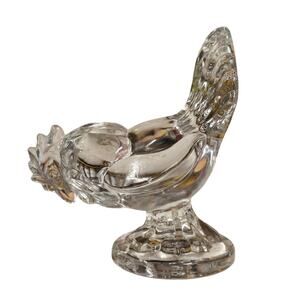 Vintage Art Glass Rooster Sculpture